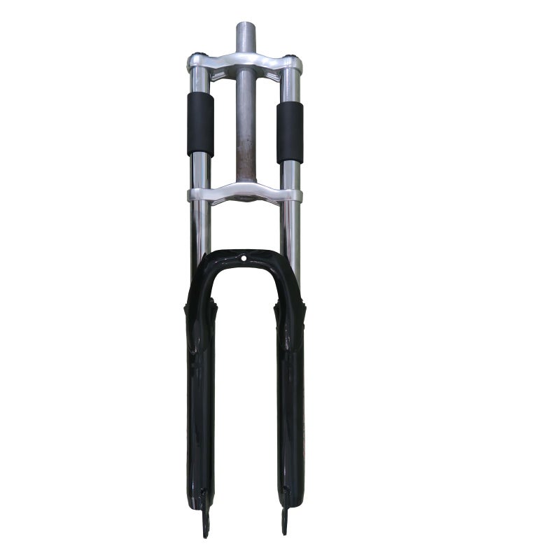 CDHPOWER Bike Suspension Fork 26"/29" Aluminum Double Shoulder 28.6mm Threadless Straight Tube, Triple Tree, Disc Brake Bracket,Black Bicycle Forks w/ 1-1/8" Headset - Image 2